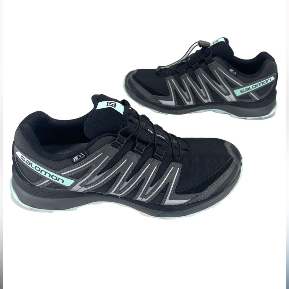 Salomon Black and Gray Athletic Shoes